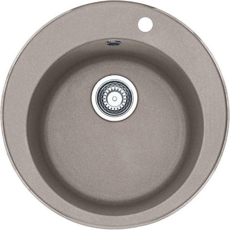 Franke Einbauspüle Pamira ROG 610-41 Fragranit+, Stopfenventil Cashmere (1/3)