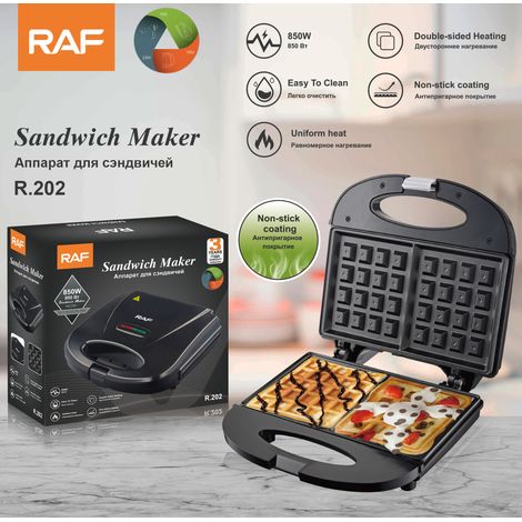 Gaufrier, machine à beignets, machine à hot-dogs, appareil multifonction 3 en 1 pour le petit-déjeuner avec plaque amovible en fer pour la maison, la cuisine, les gâteaux, les paninis, les noix, les s