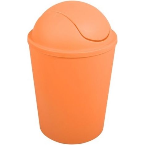MSV Poubelle AKO 5,5 l avec Couvercle Rabattable Orange