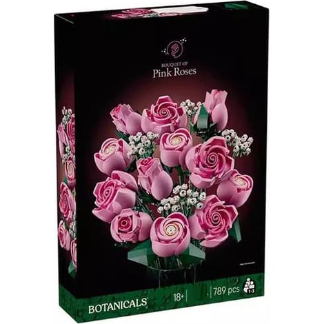 LYERCW - Lollanda Botanicals - Magnifique bouquet rose - Jeu de construction avec ornements floraux, un cadeau naturel (1/2)
