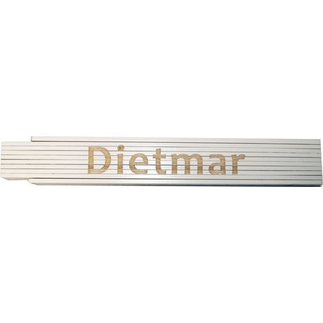 Zollstock Dietmar 2 m weiß Zollstock