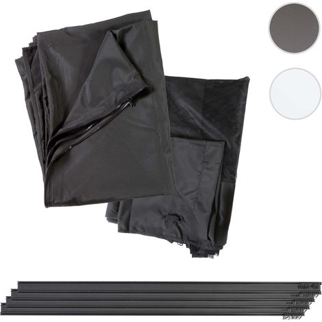 Paroi latérale pour Pergola HWC-J32, set de 4 pièces + Moustiquaire Pavillon Paroi de remplacement (1/5)