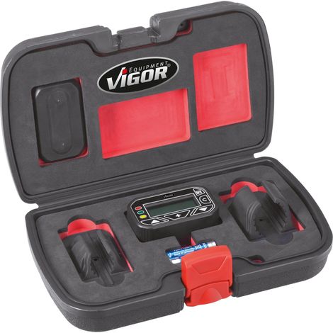 VIGOR Mesureur d’angle rotatif V2795 2% Longueur totale : 75 mm Nombre d’outils : 4 (1/4)