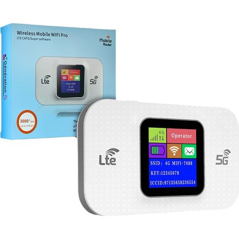 Mobiler Hotspot-Router, 5G-WLAN-Router, kabelloser USB-WLAN-Hotspot für unterwegs, tragbarer WLAN-Hotspot, ideal für Reisen und mobiles Arbeiten (1/5)