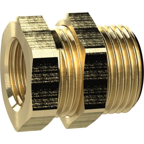 Riegler Schottverschraubung, G 1/8 a., M5 i., SW1 14, SW2 14, Messing (1/3)