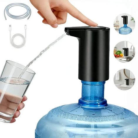 Beyamis Pompe à eau électrique portable rechargeable - Dispositif de transfert d'eau automatisé sans fil alimenté par batterie pour le camping et les activités de plein air