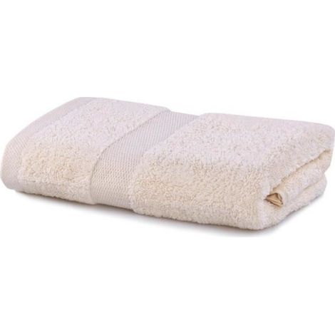 Serviette de bain en coton Ecru 50x100 cm - Beige - Naturelle