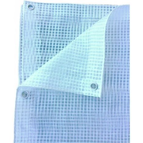 Telo retinato trasparente in PE Leno 120 gr/m2, occhiellato 150x300cm, Fredi