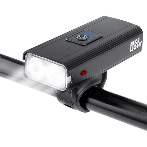 Luz delantera para bicicleta, 1600 lúmenes, 6 modos, recargable por USB, resistente al agua IPX5, para bicicletas de montaña y de carretera. (1/5)