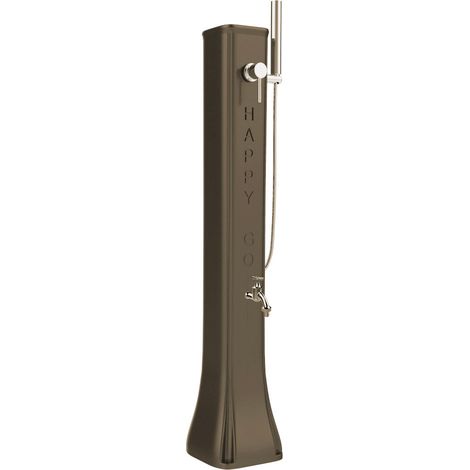 Mini Doccia Solare da Giardino Lavapiedi Miscelatore e Doccetta Mobile Arkema Happy Go Dove grey (1/5)