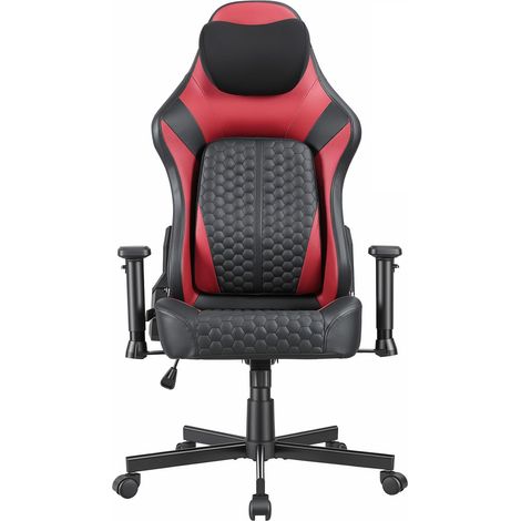 Chaise Gaming Ergonomique, Support Lombaire, Accoudoirs 2D, Vert (1/5)