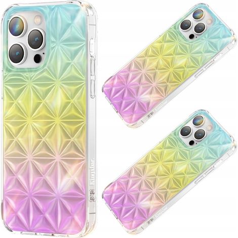Funda trasera Kingxbar Miya Series para iPhone 14 Plus con diseño arcoíris (1/5)