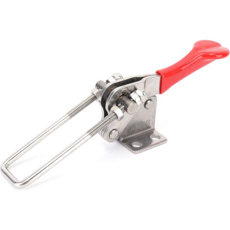 Lot de 2 Serre-joints à levier en acier inoxydable, bride de fixation rapide pour boîte à outils, pince de maintien robuste (1/5)