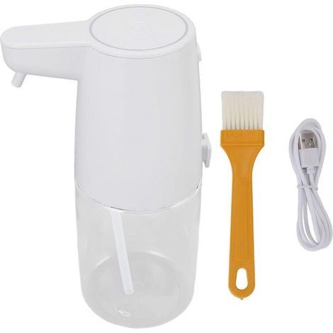 Wiederaufladbarer 450-ml-Seifenspender zur Wandmontage, integriertes LED-Licht, 4 automatische Geschwindigkeitsstufen, IPX7 wasserdicht, zur Wandmontage in der Küche. (1/5)