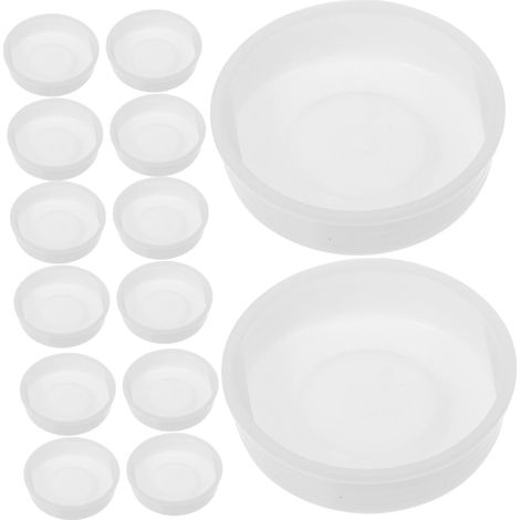 20 bouchons ronds en plastique tubes papier kraft (1/5)