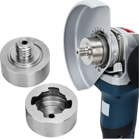 Adaptateur X-LOCK vers filetage M14 : adaptateur en acier inoxydable XLOCK pour meuleuse d'angle, précision et stabilité, adaptateur pour lame de coupe de meuleuse d'angle, adaptateur de (1/4)