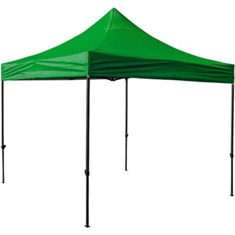 Tenda pieghevole in metallo zincato 3x3m - Verde, ACCUMASTER (1/5)