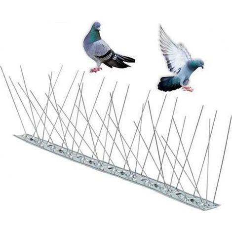 TRADE SHOP - Dissuasore Anti-piccioni Per Uccelli 80 Spilli 100cm Per Cornicioni Balconi Grn01 111502 -