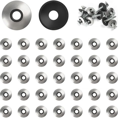 Rondelles d'étanchéité EPDM en Acier Inoxydable M5.5 x 16 mm, 50 Pièces Rondelles Metal avec Joint Caoutchouc, Rondelle Neoprene, Rondelle pour Tole Ondulée pour Toiture (1/5)