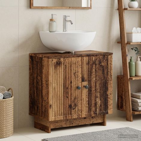 Armadio per Lavabo da Bagno EDE Legno antico vidaXL (1/5)