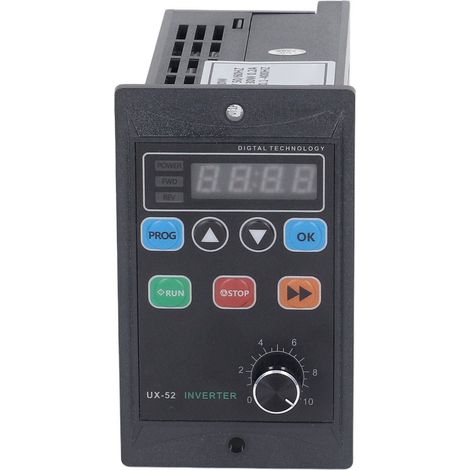Convertisseur de fréquence 30 W avec LED, mini-onduleur numérique pour moteur, entrée monophasée 176-264 V, sortie triphasée 0-220 V (1/5)