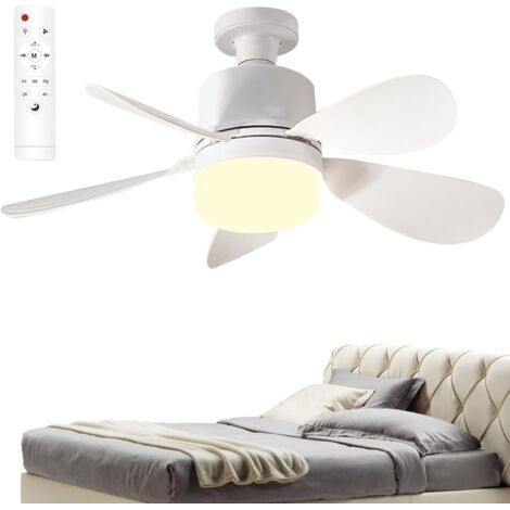FITLAB-Ventilateur de plafond avec éclairage et télécommande Ventilateur de plafond Farmhouse Smart avec télécommande LED, éclairage réglable en continu sur 3 couleurs. (1/5)