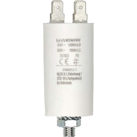 Nedis Multipack Kondensator / 6.0 uF / 450 V / Faston / 10 Stück - 10 Stück