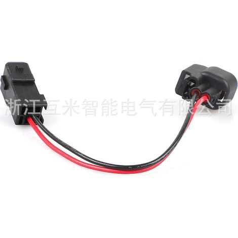 DJ7029F-1.5-21 male/female adapter cable for Chevrolet fuel injector plugs and Redcard EV6 wiring harness plugs. (1/4)