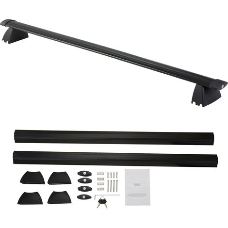 Mophorn Dachgepäckträger-Querträger, kompatibel mit Jeep Grand Cherokee 2011–2021, geriffelte Seitenschienen, 200 Pfund Tragkraft, Aluminium-Querträger mit Schlössern, für Dachgepäckträger, Gepäck