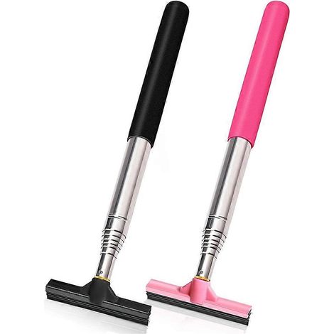 Raclette pour rétroviseur latéral de voiture, raclette pour rétroviseur de voiture, raclette portable pour voiture, essuie-glace pour rétroviseur intérieur de voiture, mini raclette télescopique (1/5)