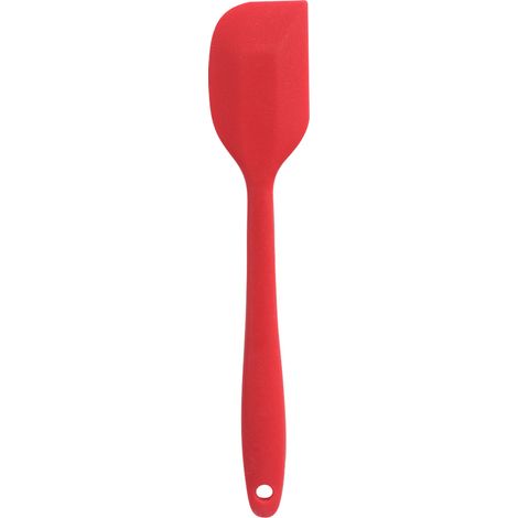 Set di 3 spatole in silicone per cuocere, decorare torte, raschiare creme, flessibili per l'uso quotidiano (rosso, nero) (1/3)