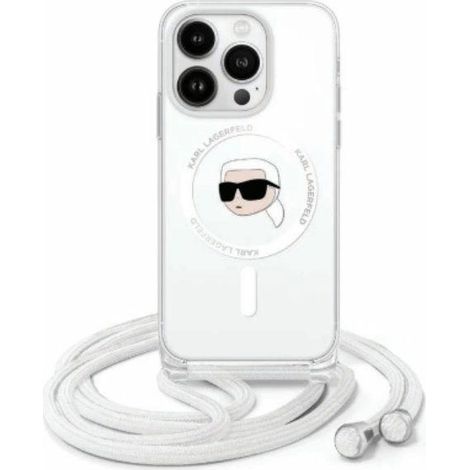 Karl Lagerfeld KLHMP16SHCKHNT iPhone 16 6.1 Hardcase transparent Crossbody IML Karl Head Magsafe (1/5)