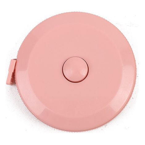 Cinta métrica elástica, ideal para adelgazar, coser, cortar y confeccionar prendas (rosa, 1 rollo por paquete). (1/5)