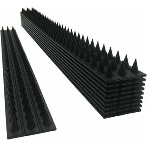 Juego de 10 pinchos antipájaros para vallas de pared: disuasorio con pinchos para mantener alejados a los pájaros. (1/5)