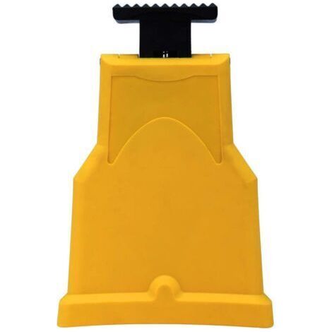 Affûteuse de tronçonneuse, Pratique à Utiliser Affûteuse de Lame de scie à chaîne Rapide Portable pour Le Travail du Bois pour économiser du Temps et des Efforts(Jaune) (1/5)