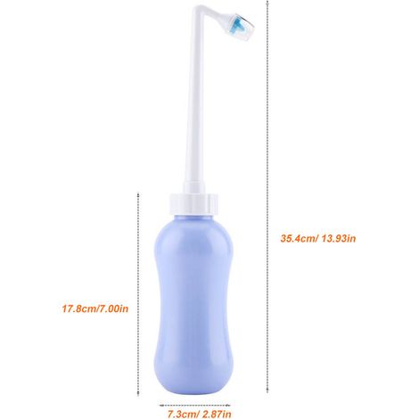 Bidon de voyage portable 450ml pour hygiène intime féminine, spray nettoyant personnel. (1/5)
