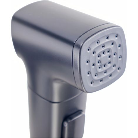 Avapax Robinet de bidet - Noir mat - Avec flexible et douchette - Poignée ergonomique - Design géométrique (1/5)