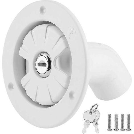 Bouchon de remplissage d'eau, entrée d'eau par gravité verrouillable avec filtre et 2 clés pour caravane, bateau et remorque (1/5)