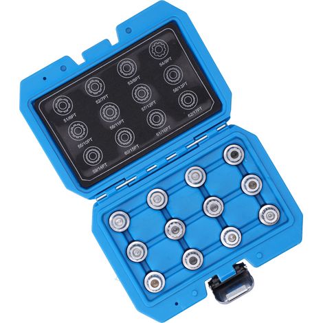 12pcs Clés à douille pour écrous de roue antivol Extracteur de goujons Outillage entretien auto Réparation (1/5)