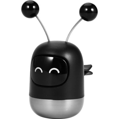 Roboter Aromadiffusor für Auto mit Clip Duftdiffusor aus Kunststoff und Legierung zur Stresslinderung und Aufmerksamkeit Schwarz fürs Auto Lüftungsgitter (1/5)