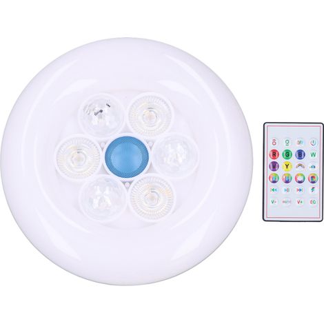 LED E27 50W avec haut parleur Bluetooth télécommande et (1/2)