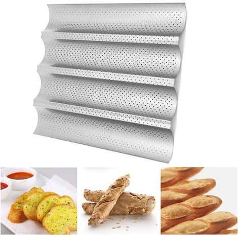 Baguetteblech mit Antihaftbeschichtung, perforiertes Design für das Backen von französischen Baguettes (1/5)