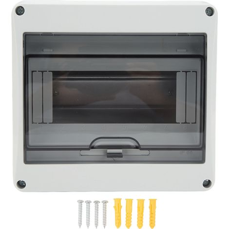 Boîtier de distribution 8 voies IP65 étanche à l'eau et à la poussière, montage en surface, coffret de protection électrique 8 modules.