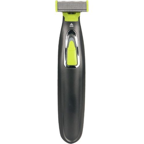 Elektrischer Barttrimmer mit USB-Aufladung, leise, Doppelklinge, abwaschbar, ideal für Zuhause und unterwegs.