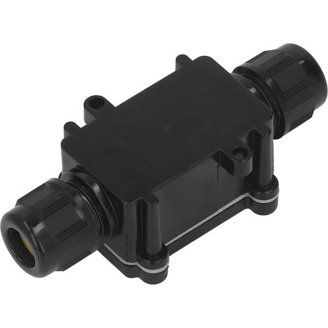 Wasserdichter Anschlusskasten IP68, 3-Wege-Außenanschluss für 5-9 mm, 9-12 mm und 12-15 mm Kabel, robuster Stecker. (1/5)