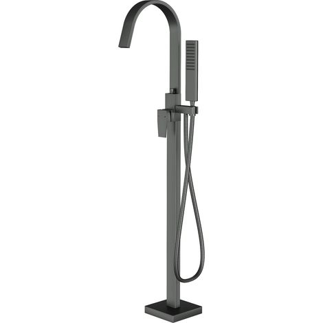 Standarmatur Bernstein freistehende Wannenarmatur NT3311 2.0 inkl. Unterputz-Grundkörper Gunmetal