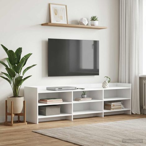TV-Schränk 168 x 33 x 47 cm Weiß Holzwerkstoff (1/5)