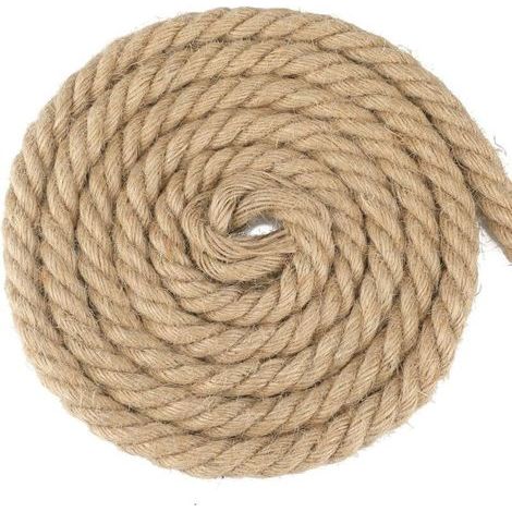 Corde de jute 16mm – Ficelle solide et durable pour applications de jardinage – Résistante à l'humidité – Longueur 10 mètres (1/4)