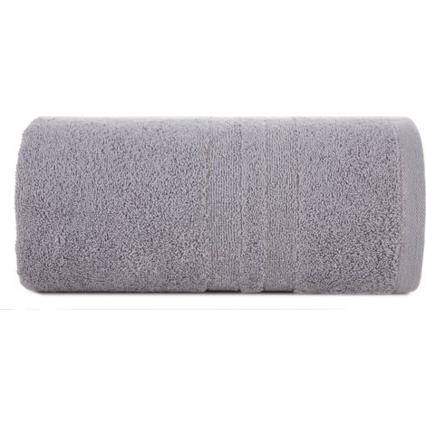 Asciugamano Gala 70x140 argento decorato con filo lucido 500 g/m2 Eurofirany (1/5)