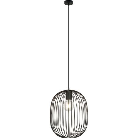 Sospensione Minimal Lugh 1 Luce In Acciaio Nero (1/5)